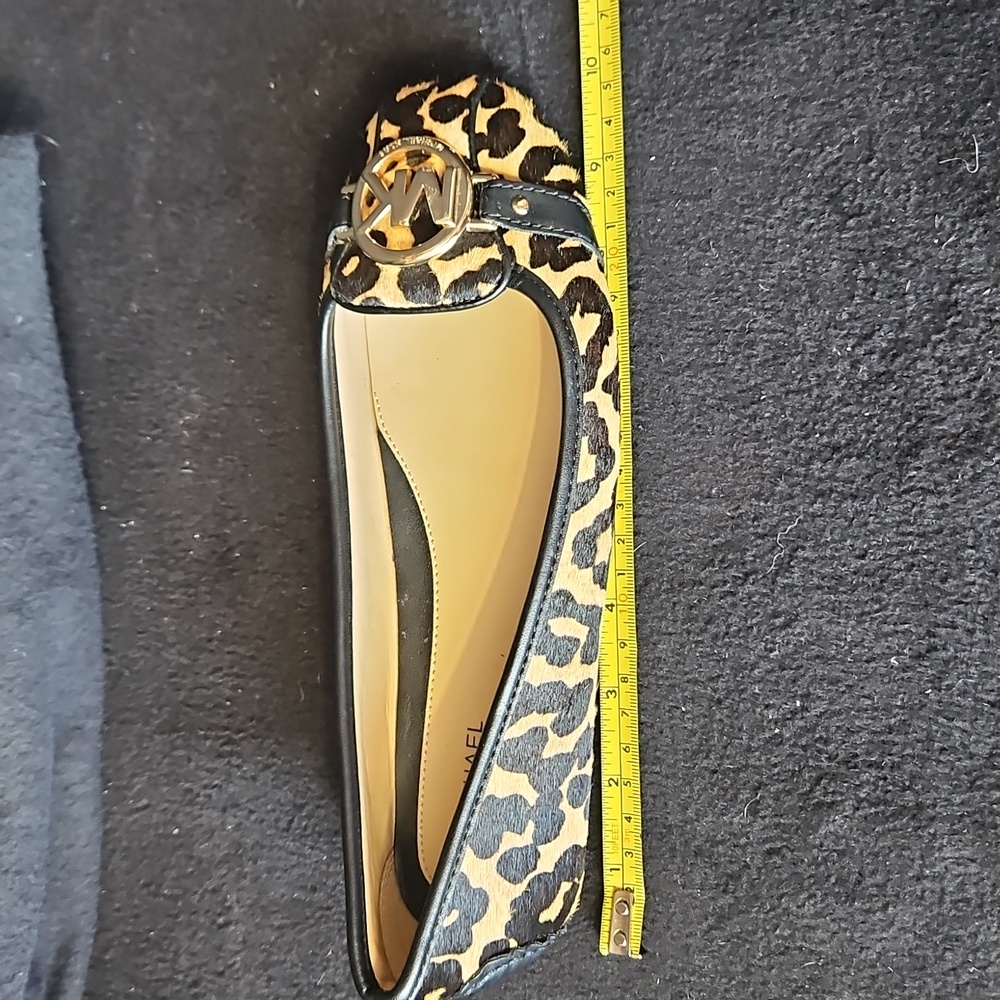Michael Kors Leopard Calf Hair Flats New - Picture 7 of 8